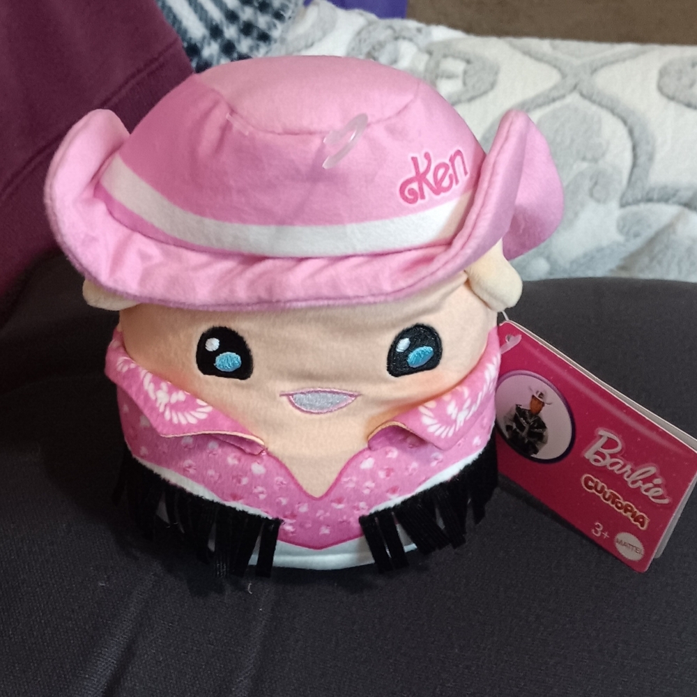 Barbie Pink and Black Plush Stuffed Animal
